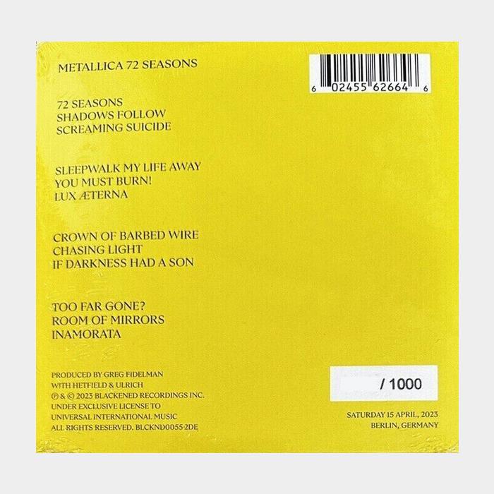 CD Metallica - 72 Seasons
