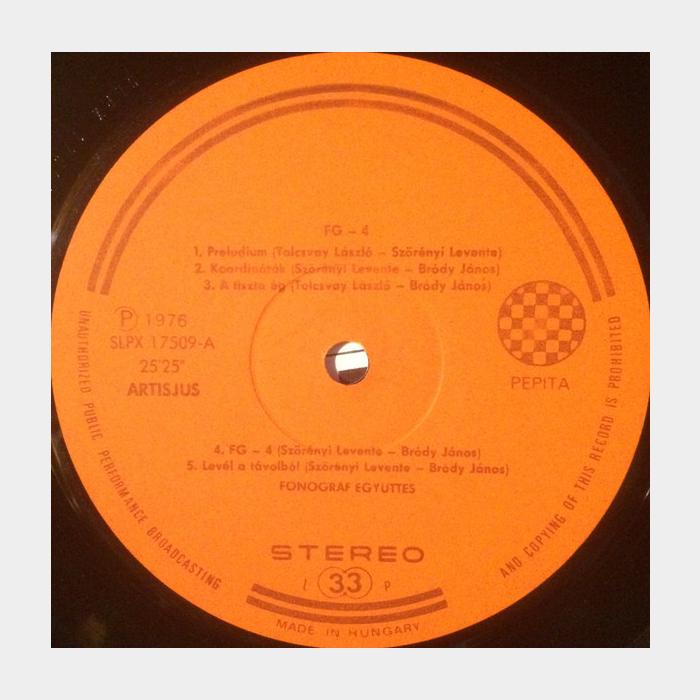 Fonograf - FG-4 (ex+/ex)