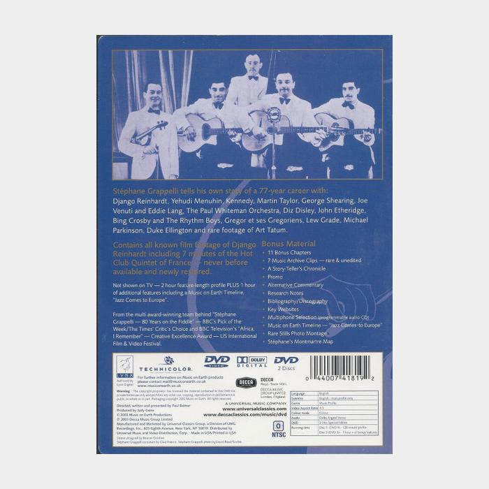 DVD Stephane Grappelli - A Life In The Jazz Century 2CD