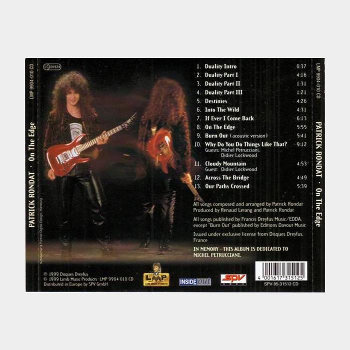 CD Patrick Rondat - On The Edge