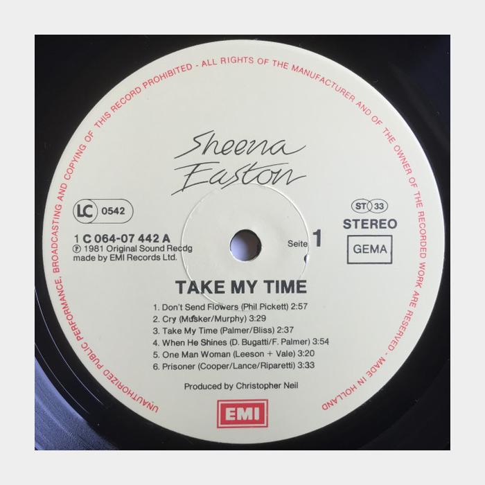 Sheena Easton - Take My Time (ex+/ex+)