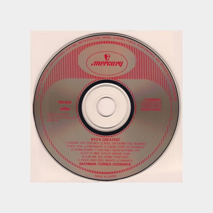 CD Bachman Turner Overdrive - BTO's Greatest
