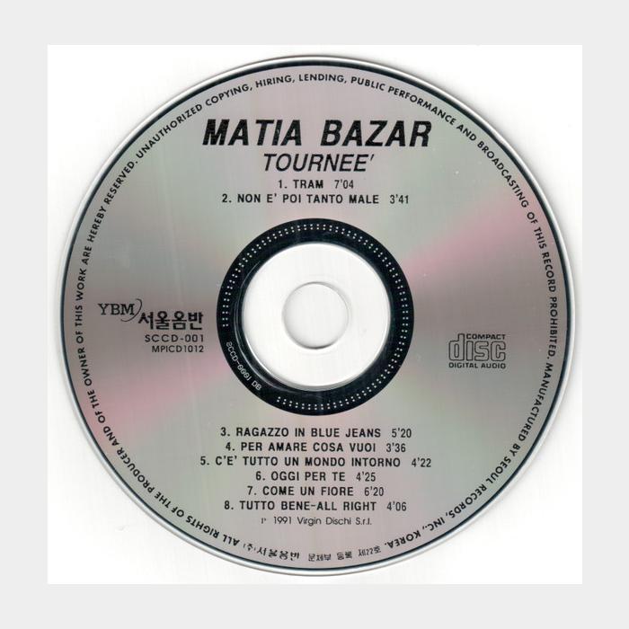 CD Matia Bazar - Tournee