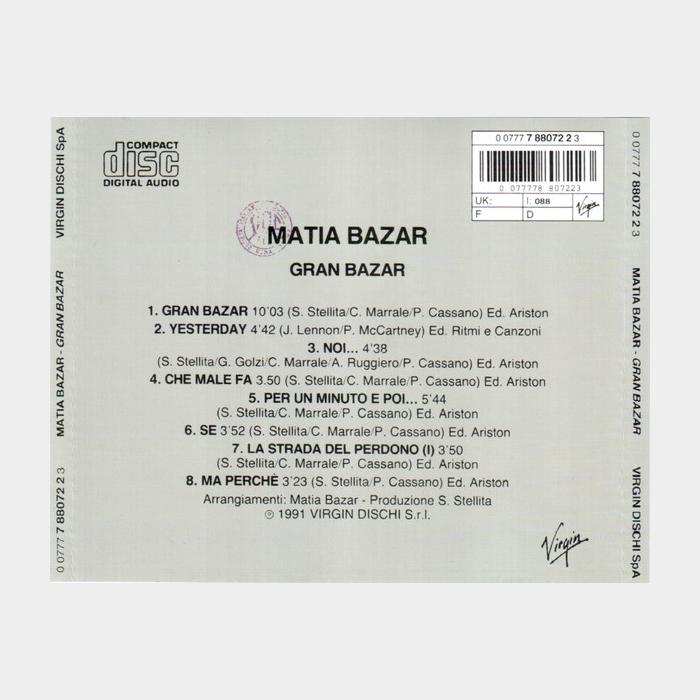 CD Matia Bazar - Granbazar