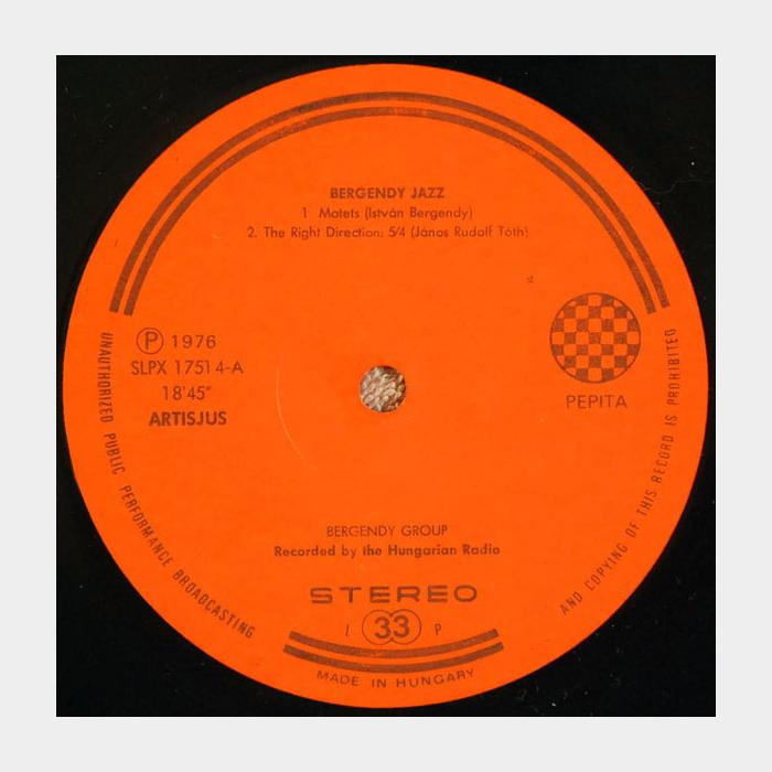 Bergendy – Jazz (ex/ex)