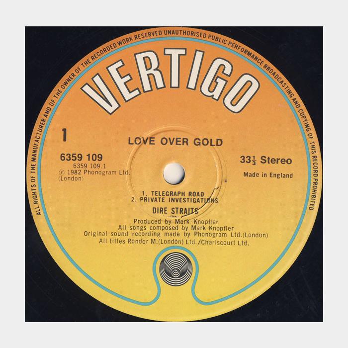 Dire Straits - Love Over Gold (ex+/ex)