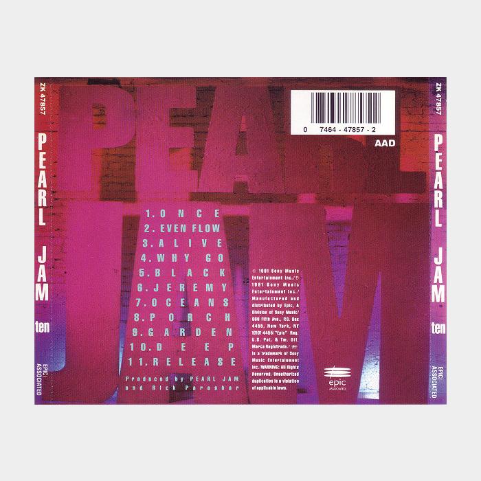 CD Pearl Jam - Ten