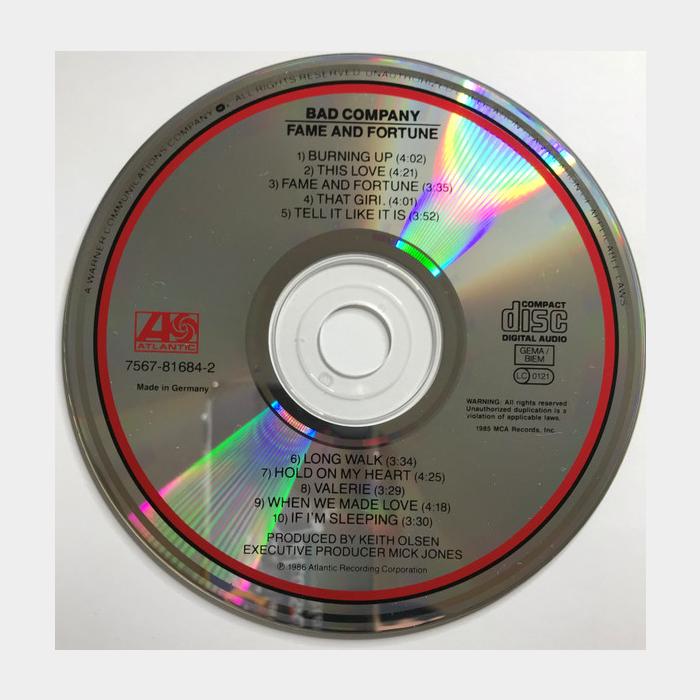 CD Bad Company - Fame And Fortune