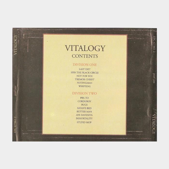 CD Pearl Jam - Vitalogy