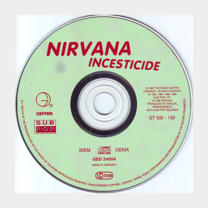 CD Nirvana - Incesticide