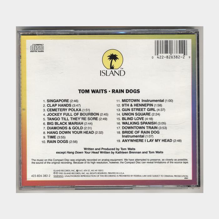CD Tom Waits - Rain Dogs