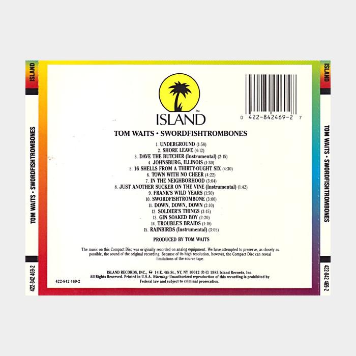 CD Tom Waits - Swordfishtrombones