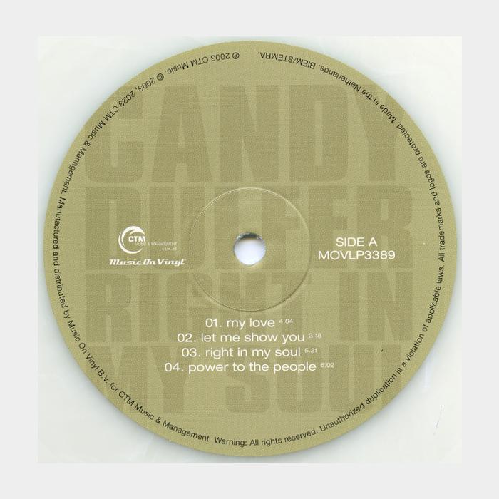 Candy Dulfer - Right In My Soul 2LP (sealed, 180g, White LP)