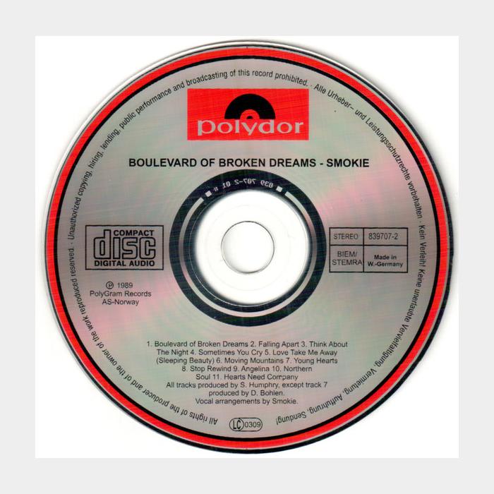 CD Smokie - Boulevard Of Broken Dreams