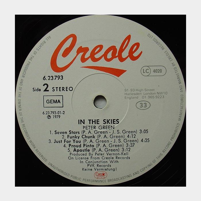 Peter Green - In The Skies (ex+/ex-)
