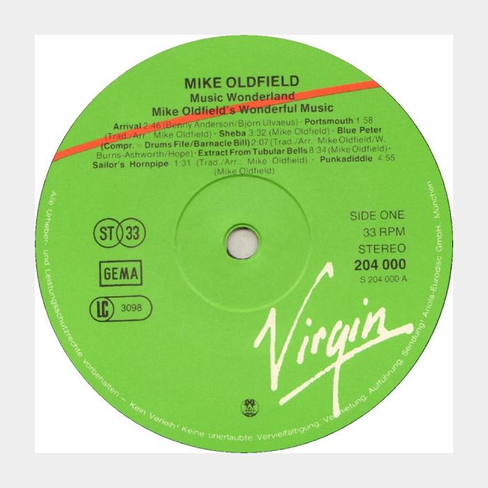 Mike Oldfield - Music Wonderland (ex/ex)