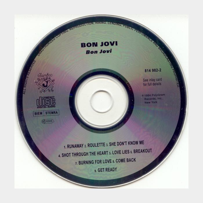 CD Bon Jovi - Bon Jovi