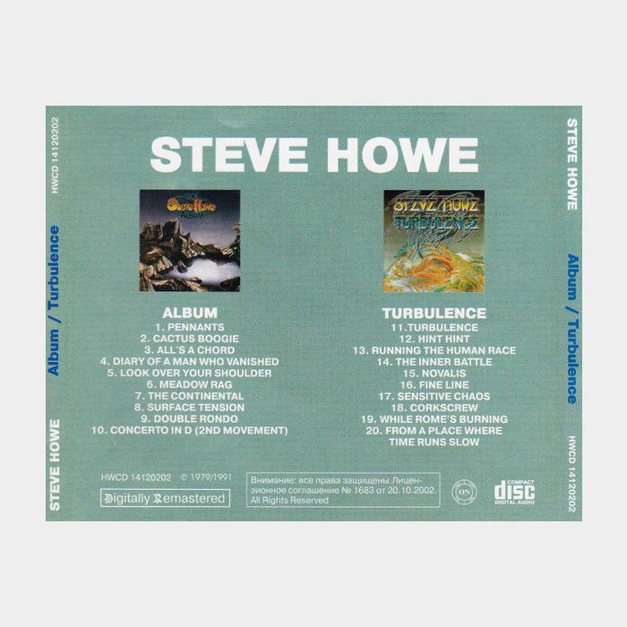 CD Steve Howe - Album / Turbulence