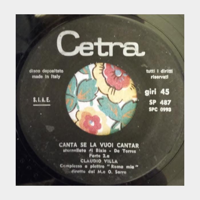 Claudio Villa - Canta Se La Vuoi Cantar (ex+/--, 7