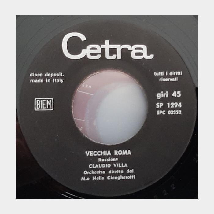 Claudio Villa – Vecchia Roma / Tu Solamente Tu (ex+/vg, 7
