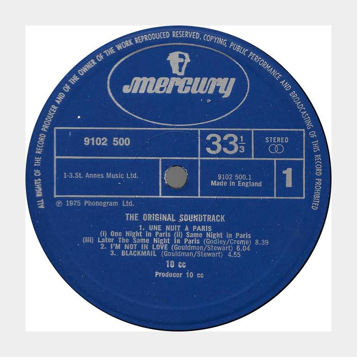 10cc - The Original Soundtrack (ex+/ex)