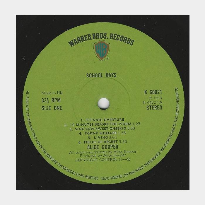 Alice Cooper - School Days 2LP (ex+/ex)