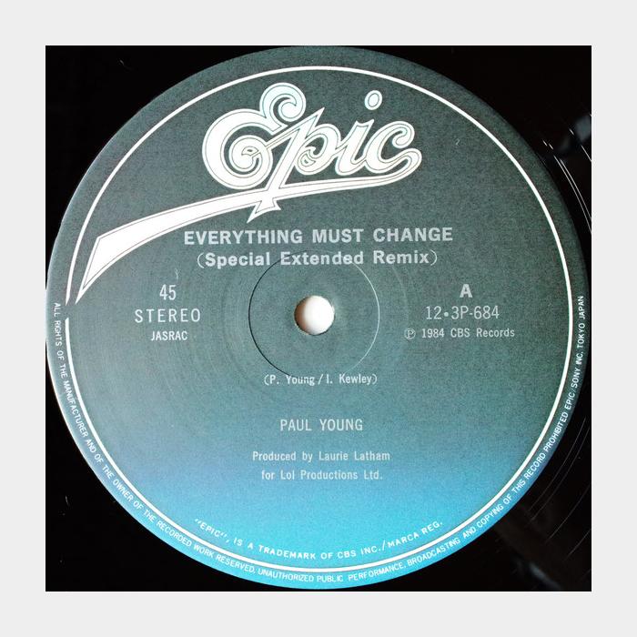 Paul Young - Everything Must Change (ex+/ex+, obi)