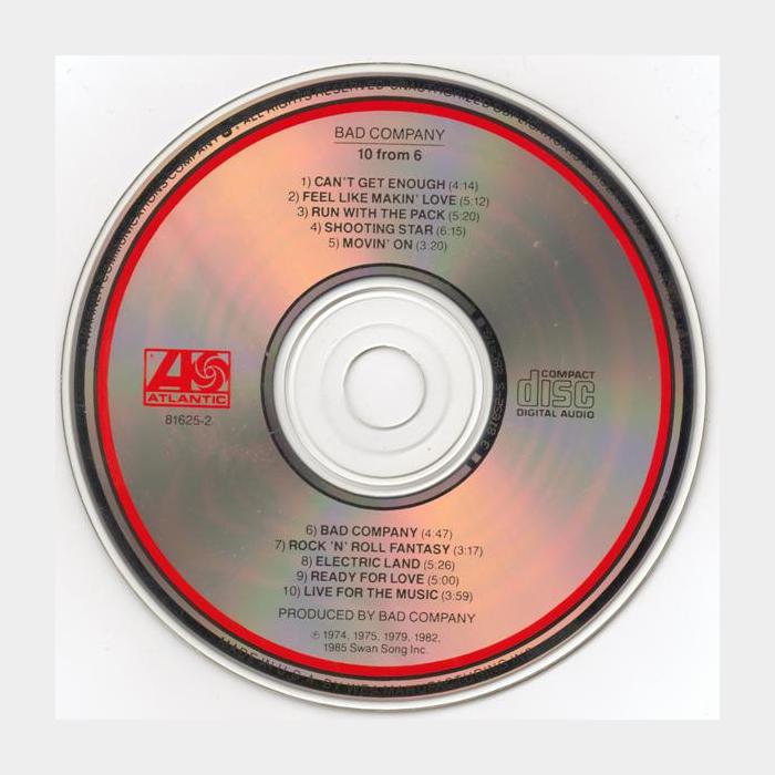 CD Bad Company - 10 From 6