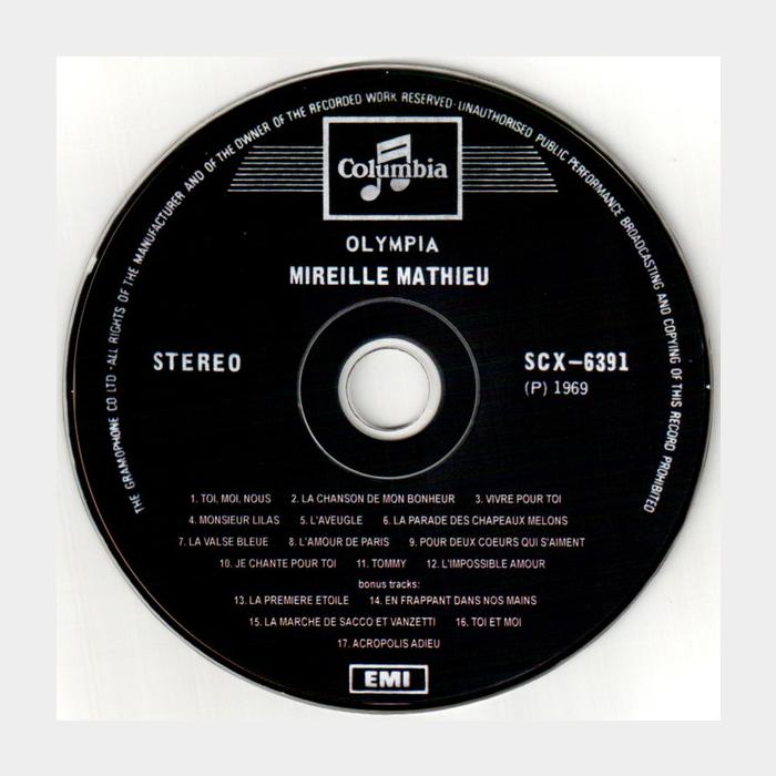 CD Mireille Mathieu - Olympia