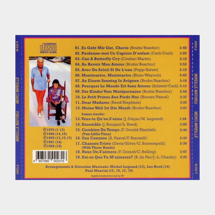 CD Mireille Mathieu - Merci Mireille
