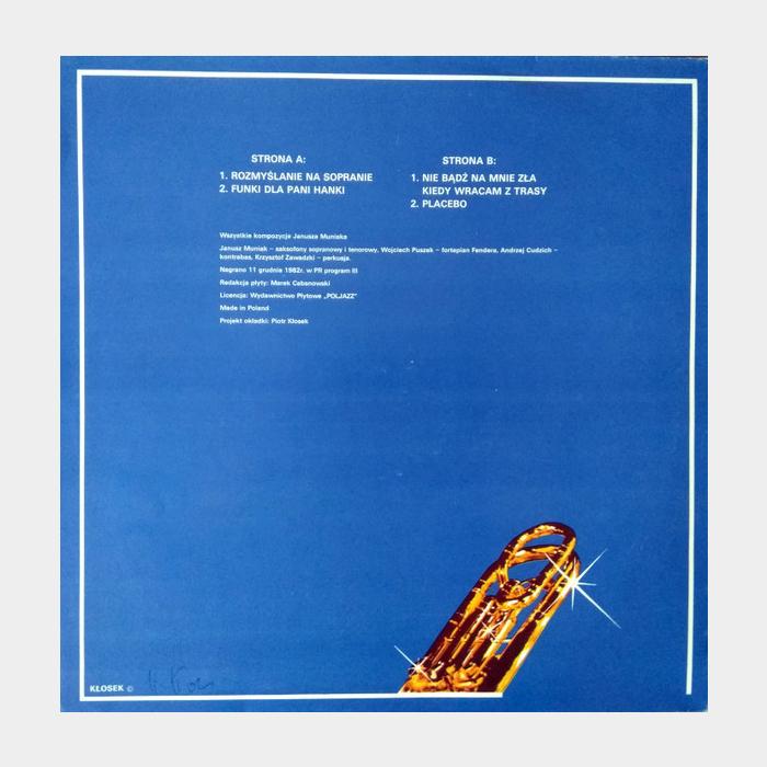 Janusz Muniak Quartet - Placebo (ex+/ex)