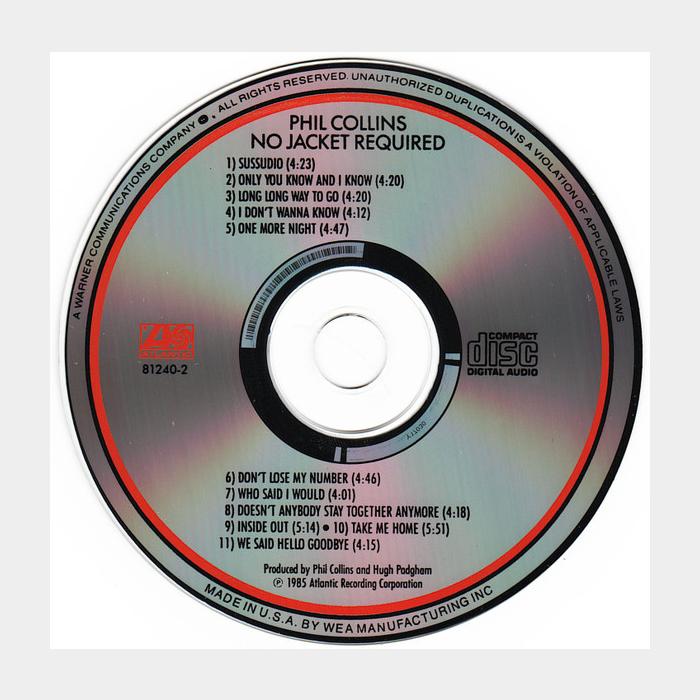 CD Phil Collins - No Jacket Required