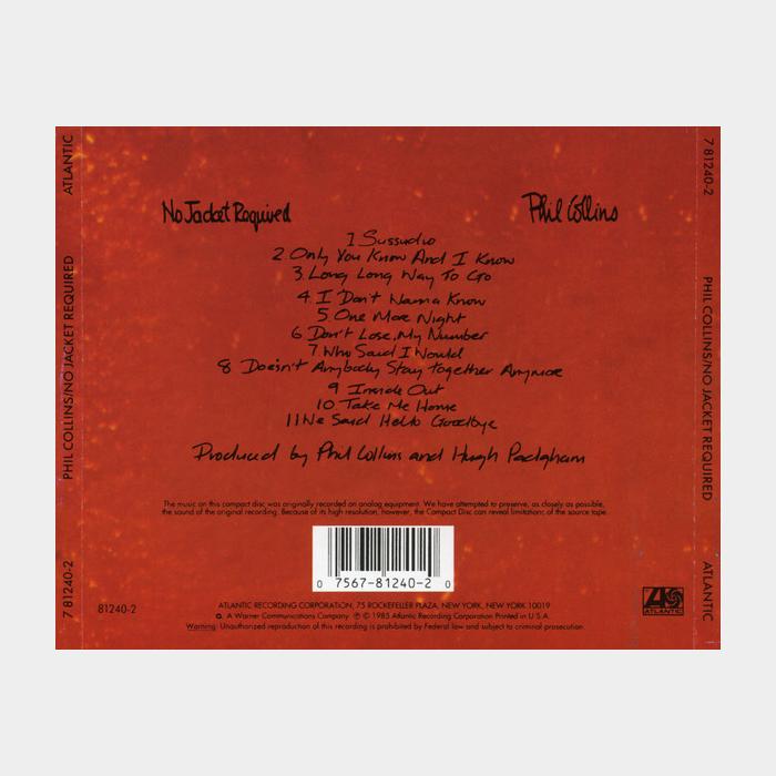 CD Phil Collins - No Jacket Required