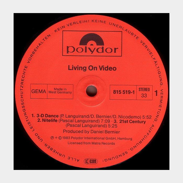 Trans X - Living On Video (ex/ex-)