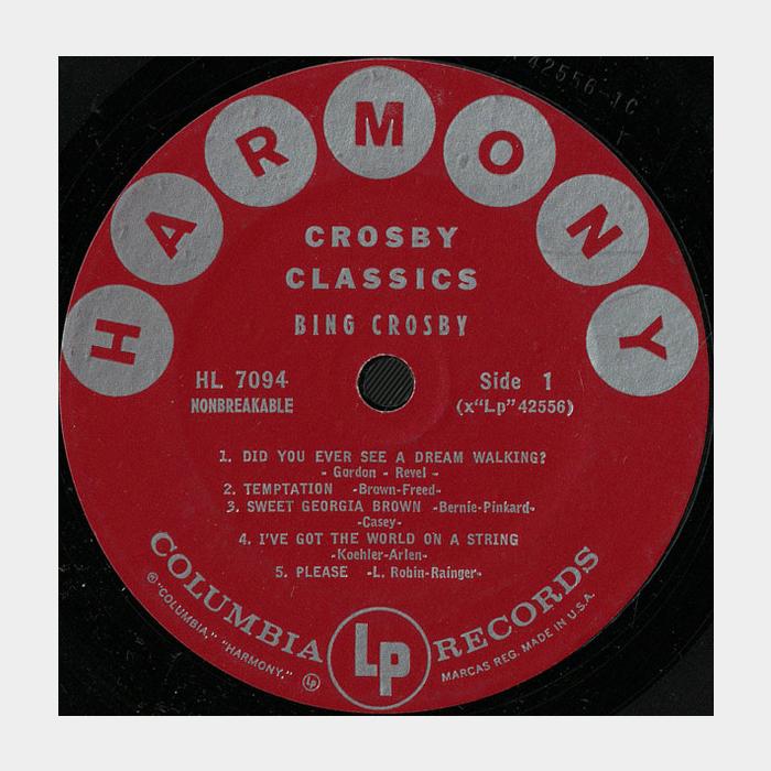 Bing Crosby - Crosby Classics (ex/ex)