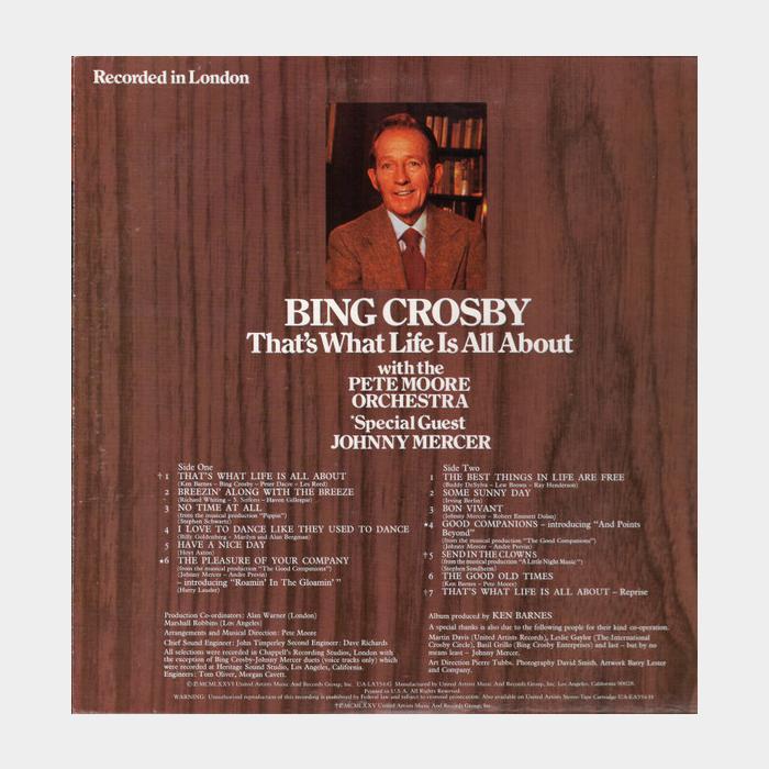 Bing Crosby - That's What Life Is All About (ex+/ex)