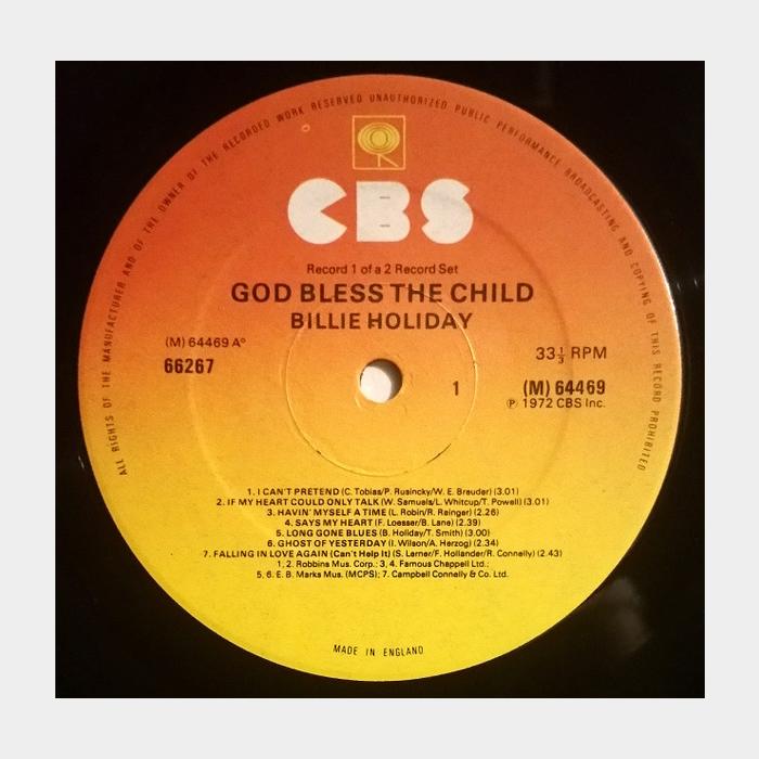 Billie Holiday - God Bless The Child 2LP (ex+/ex+)