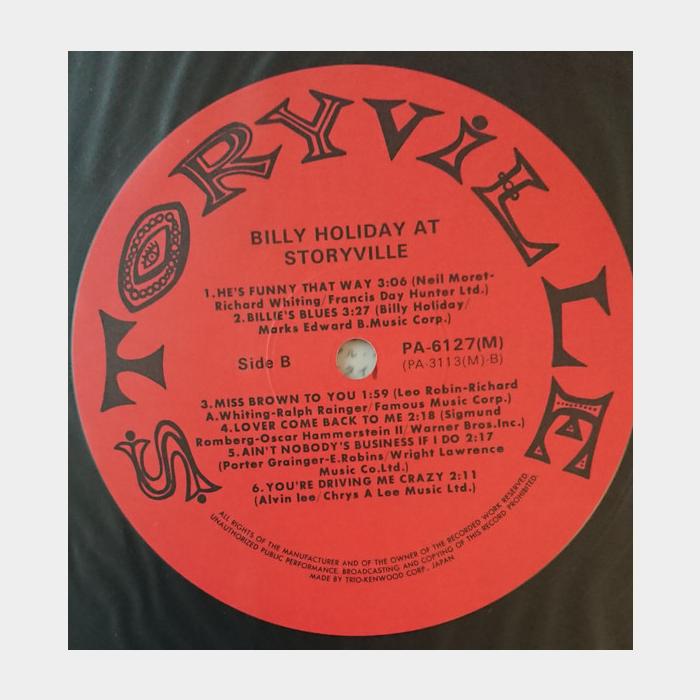 Billie Holiday - At Storyville (ex+/ex, obi)