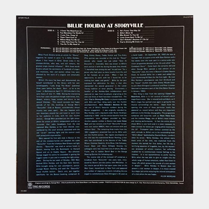 Billie Holiday - At Storyville (ex+/ex, obi)