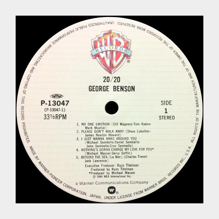 George Benson - 20/20 (ex+/ex+, obi)