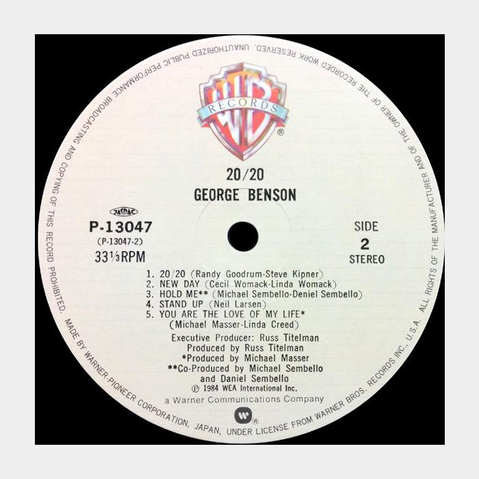 George Benson - 20/20 (ex+/ex+, obi)