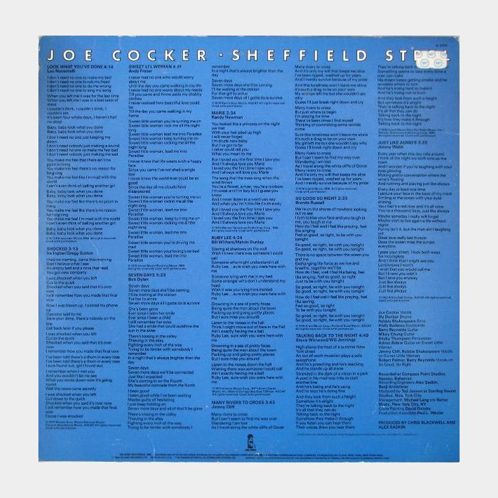 Joe Cocker - Sheffield Steel (ex/ex, PROMO)