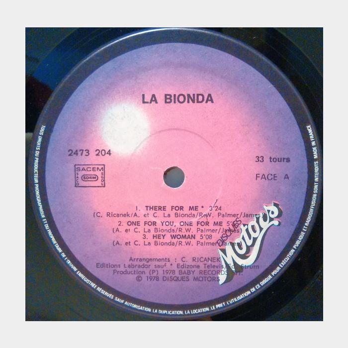 La Bionda - La Bionda (ex+/ex)