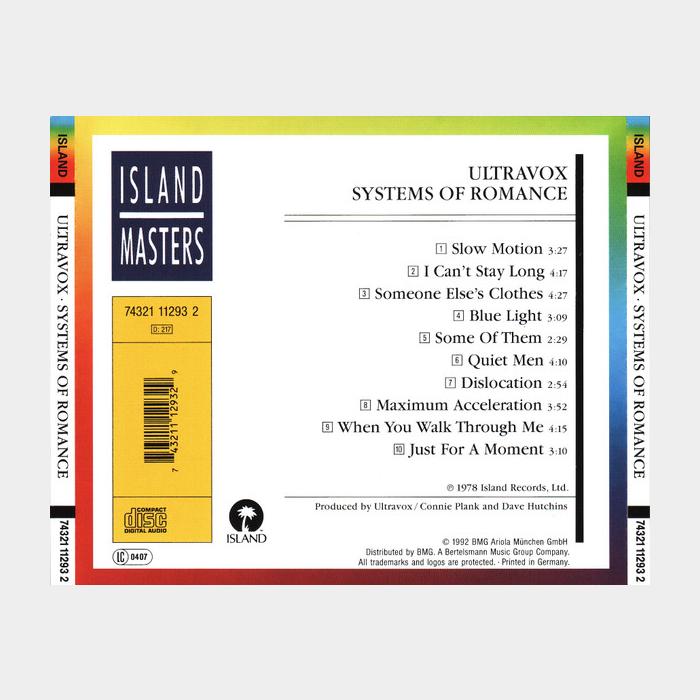 CD Ultravox - Systems Of Romance