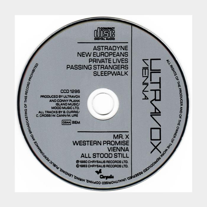 CD Ultravox - Vienna