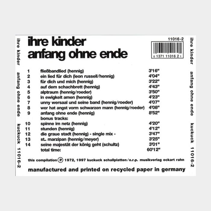 CD Ihre Kinder – Anfang Ohne Ende
