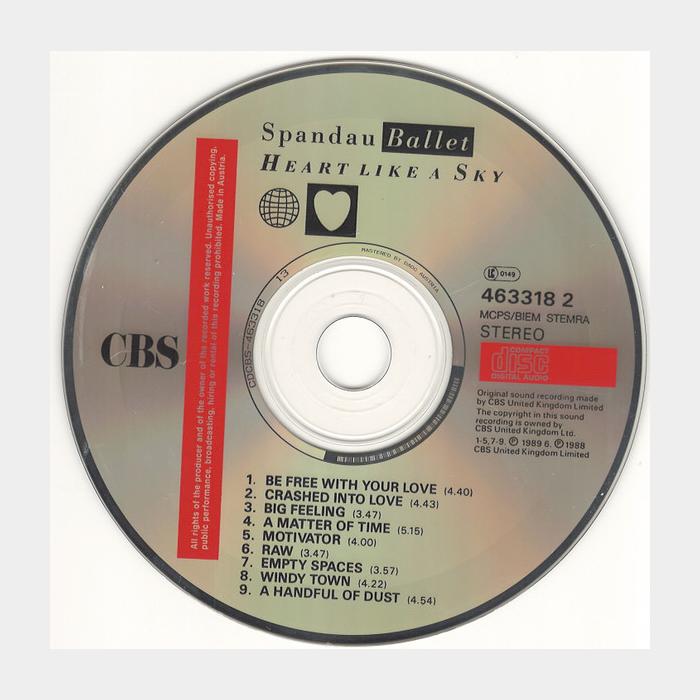 CD Spandau Ballet - Heart like A Sky