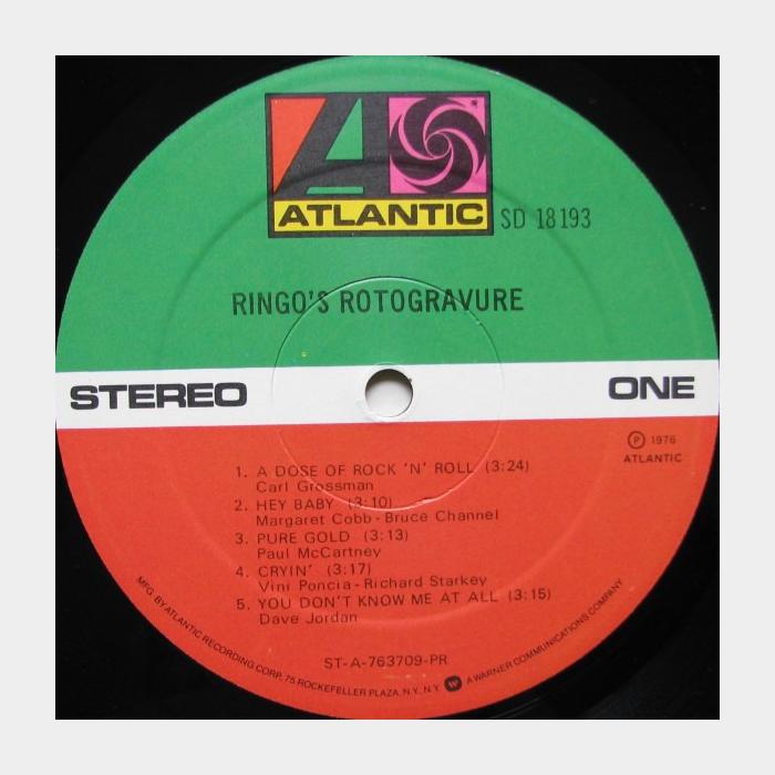 Ringo Starr - Rotogravure (ex+/ex)