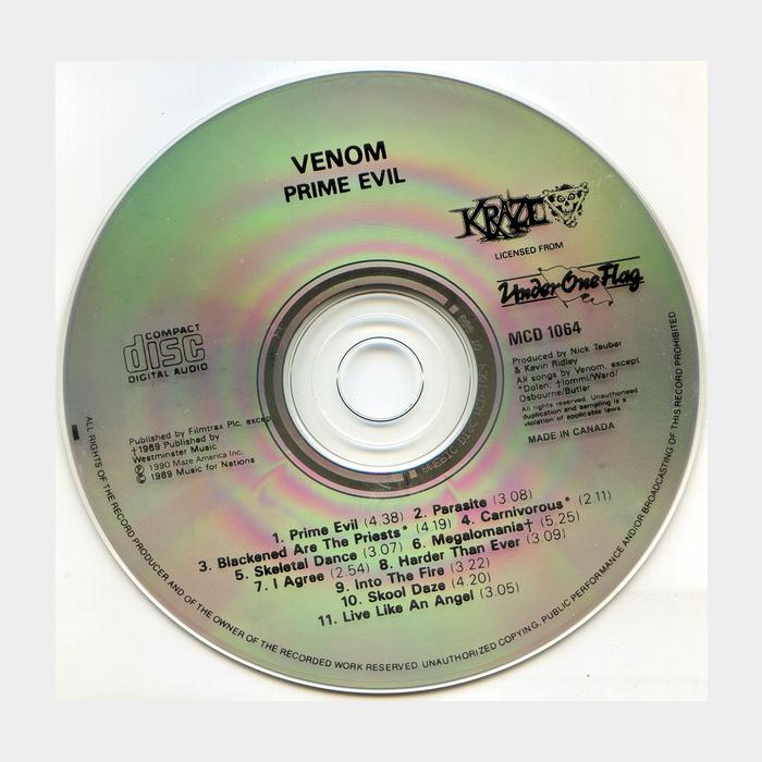 CD Venom - Prime Evil