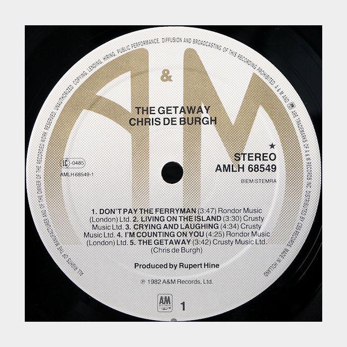 Chris De Burgh - The Getaway (ex+/ex)
